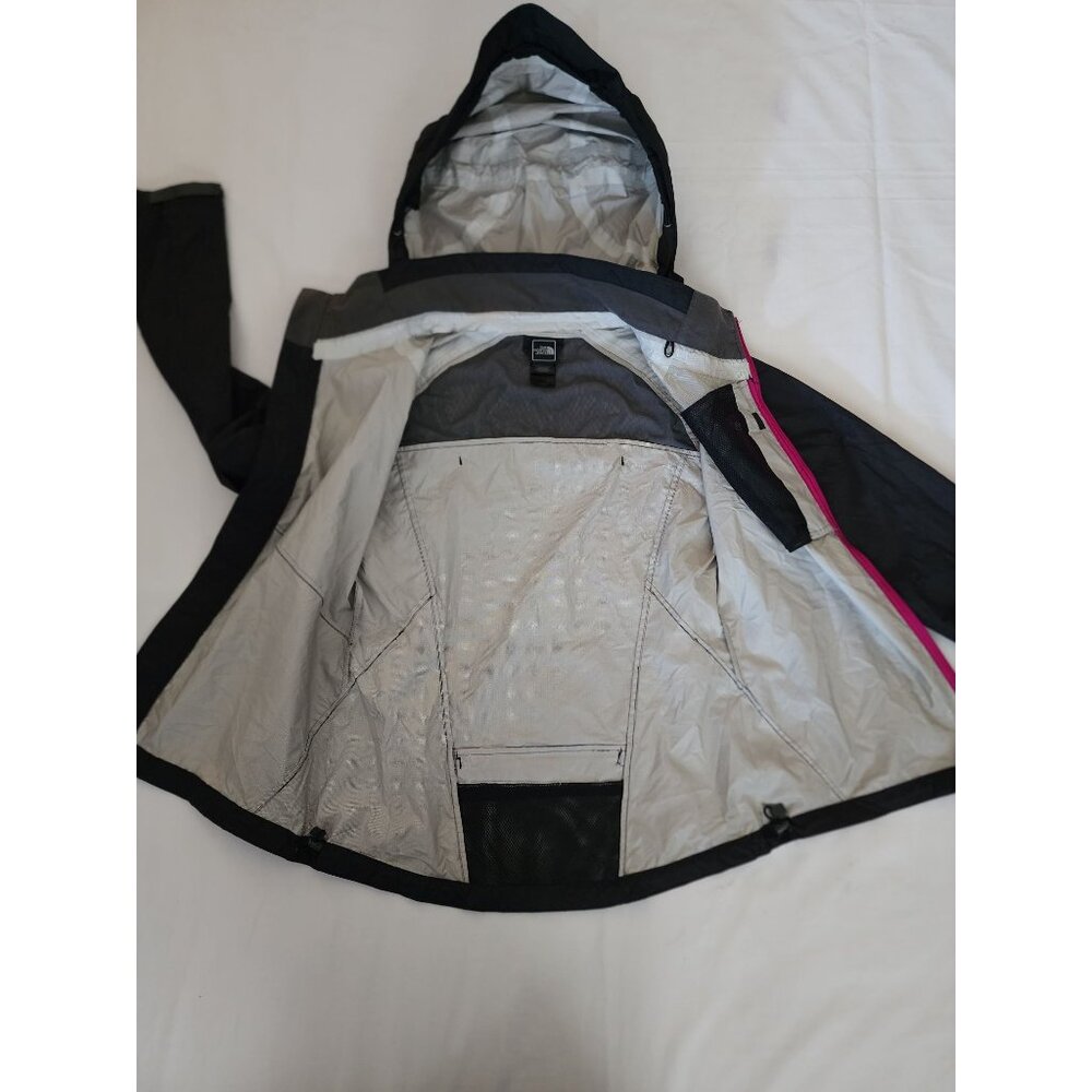 The North Face Women's Hooded Windbreaker Jacket Black/Pink Size S/P - Picture 7 of 12